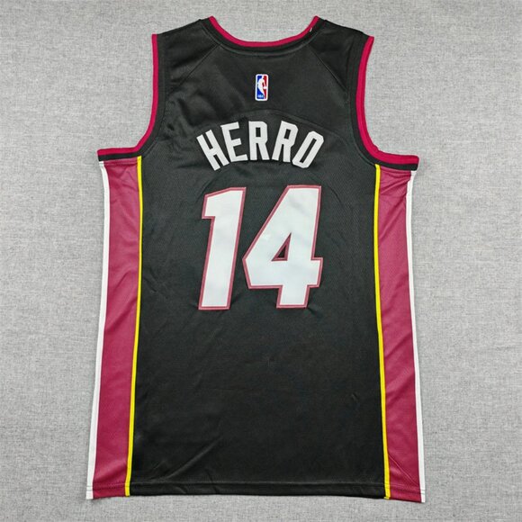 Adult Mens Tyler Herro Black Stitched Jersey - Picture 3 of 4